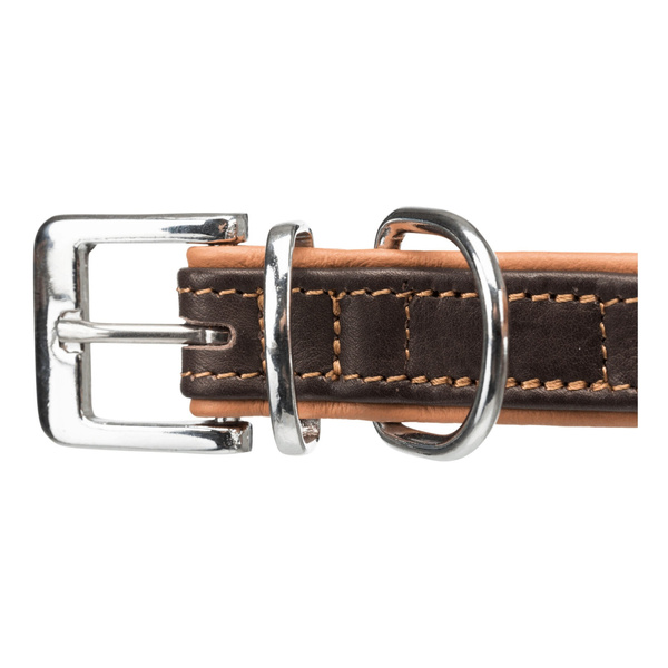 Trixie Obroża Active Comfort, XS-S: 21-32 cm/25 mm, brązowa/jasnobrązowa