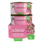 Schesir C&B karma mokra dla kotów tuńczyk z szynką w galarecie 85 g