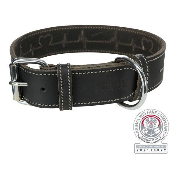 Trixie Rustic Heartbeat obroża dla psa skóra 55-65