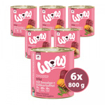 WOW Wild - dziczyzna z algami i batatami (6 szt. x 800g)