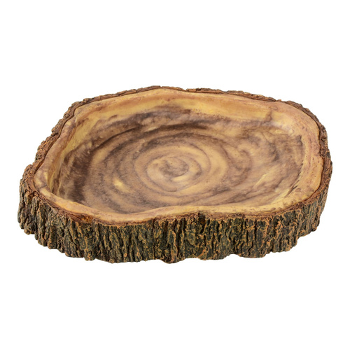 Terra Natura Dekoracja terrarystyczna miska do terrarium imitująca drewno 20cm