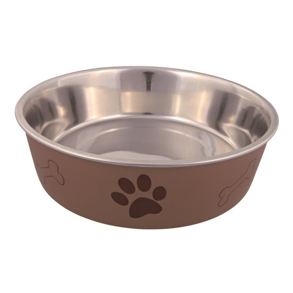 Trixie MISKA METALOWA Z PLASTIKOWĄ POWŁOKĄ, 1.4 l/o 21 cm