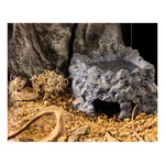 Eao Terra Wet Rock kryjówka z miską do terrarium ceramiczna M 18x13x95cm 130ml narożnikowa