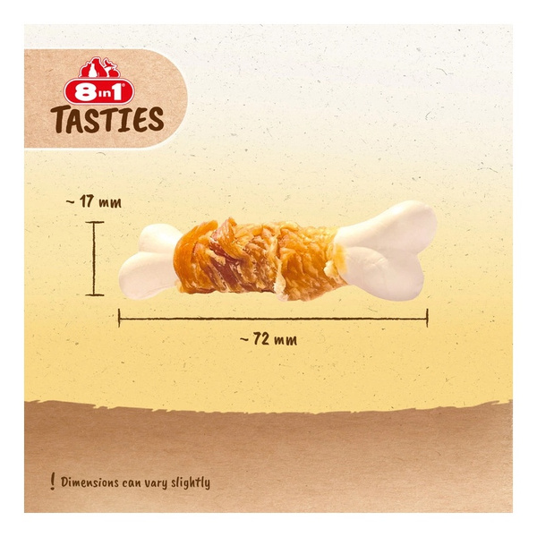 8in1 Przysmak dla psa kości z wapniem Tasties 85g