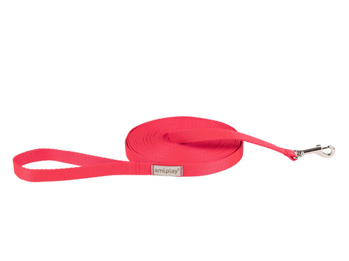 amiplay Smycz treningowa Samba M 10m Czerwony