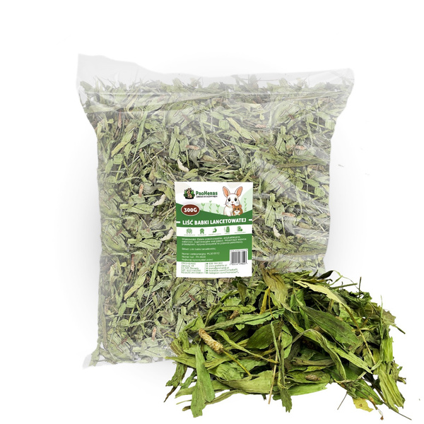 ProHerbs Liść babki lancetowatej 300g-odporność, trawienie i piękna sierść!