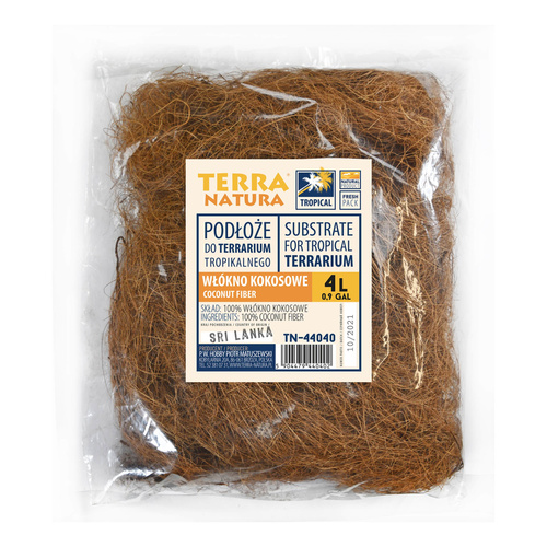 Podłoże do terrarium Włókno kokosowe nici 4L (kraj pochodzenia : Sri Lanka)