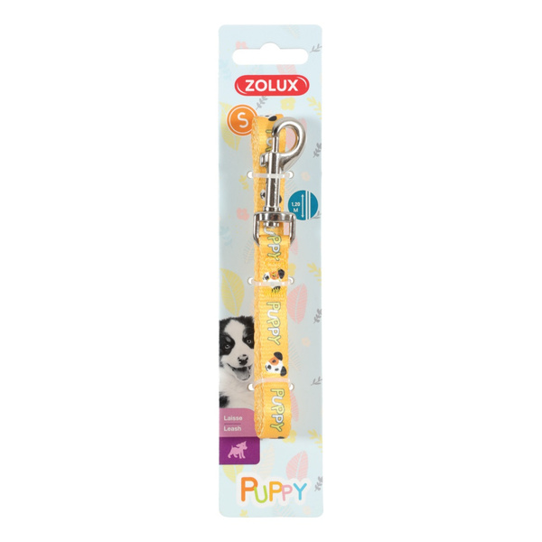Zolux Smycz dla szczeniąt Puppy MASCOTTE 13 mm/1,20 m kol. żółty