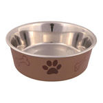 Trixie MISKA METALOWA Z PLASTIKOWĄ POWŁOKĄ, 0.4 l/o 14 cm