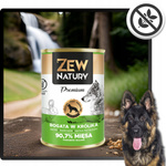 Mokra Karma Dla Psa Bogata w Królika Puszka 800g Zew Natury PREMIUM