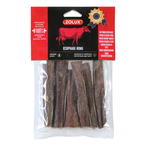Zolux Przysmak naturalny dla psa Przełyk wołowy okrągły 100 g