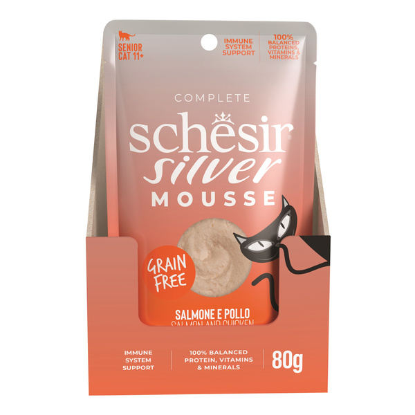 Schesir Silver karma mokra dla kota łosoś z dynią 80 g