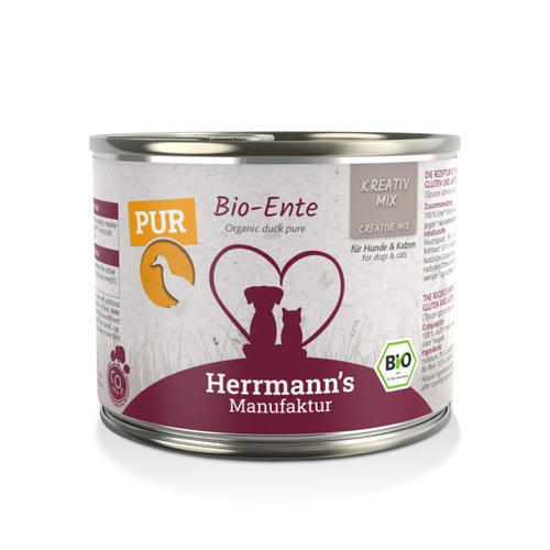 HERRMANN'S MANUFAKTUR Kreativ Mix Bio Ente - 100% kaczka ekologiczna (200g)