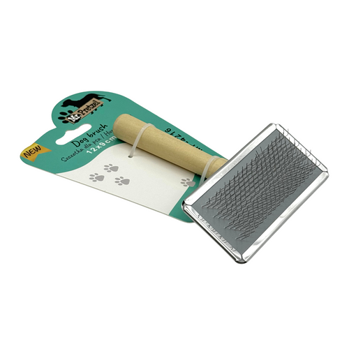 Mr. Pretzel Szczotka z drewnianą rączką dla psa 12x9cm