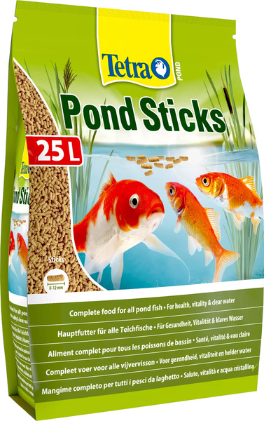 TETRA Pond Sticks 25 l Pokarm dla ryb stawowych w oczku wodnym pałeczki