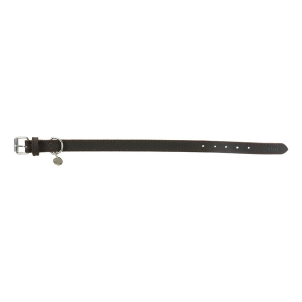Trixie Rustic obroża, dla psa, ciemnobrązowa, XS-S: 27-34 cm/18 mm, z grubej skóry