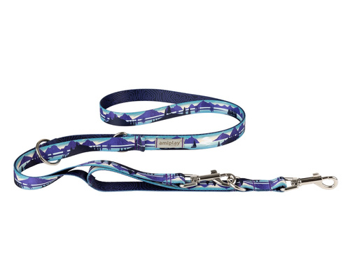 amiplay Smycz regulowana 7in1 BeNature M 100-200x2cm Trails