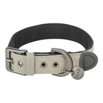 Trixie CityStyle, obroża, dla psa, bawełna, jasnoszara, L: 45-52 cm/30 mm, szeroka