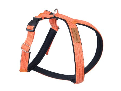 amiplay Szelki regulowane Grand Soft Cotton M 34x49-59cm Pomarańczowy