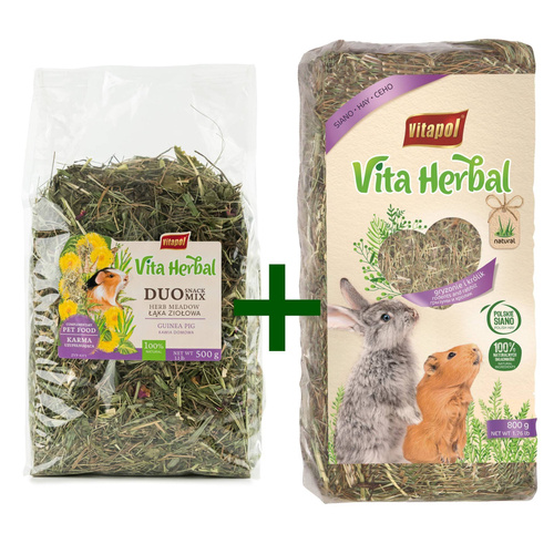 Vita Herbal łąka ziołowa świnka 500g + siano