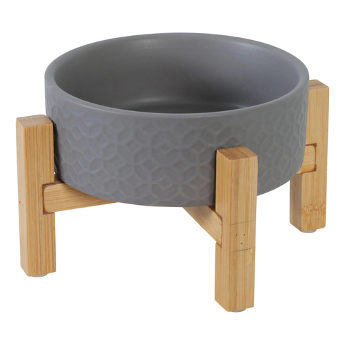 ZOLUX Miska ceramiczna dla psa i kota KERAMO SOLO kol. szary 300 ml