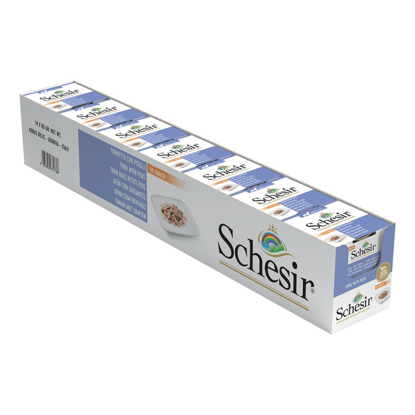 Schesir Karma mokra dla psa tuńczyk z groszkiem w sosie 85 g