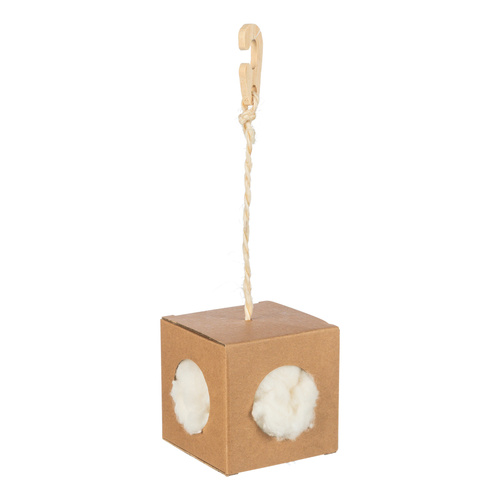 Trixie Pudełko z szarpanką do gniazda dla gryzoni kapok i karton 9x9x9 cm 6g