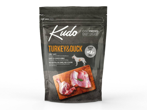 Karma Kudo Cold Pressed Indyk&Kaczka Senior/Light 3kg