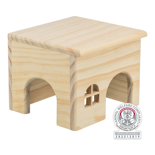 Trixie Domek z drzewa sosnowego dla Gryzoni 15×12×15cm