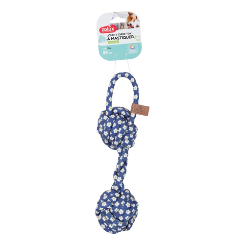 ZOLUX Zabawka dla psa gryzak hantel sznur BLUE FLOWER 29cm