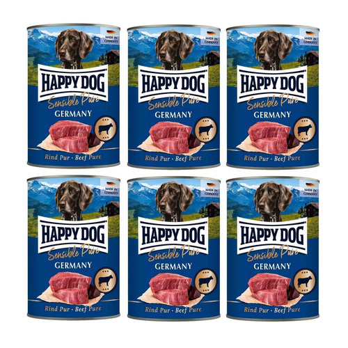 Happy Dog Sensible Pure Wołowina 100% 6 x 400g