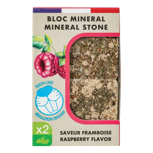 ZOLUX Kostki mineralne dla królika i gryzoni EDEN z maliną 2szt. x 100g