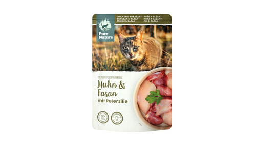 PURE NATURE CAT Huhn Fasan - kurczak z bażantem dla dorosłych kotów (85g)