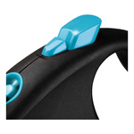 FLEXI Smycz automatyczna dla psa Black Design S taśma 5 m kol. niebieski