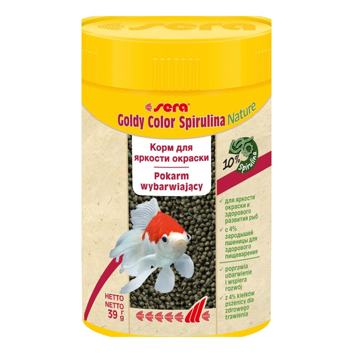 Sera Goldy Color Spirulina Nature 100 ml granulat - pokarm dla złotych rybek