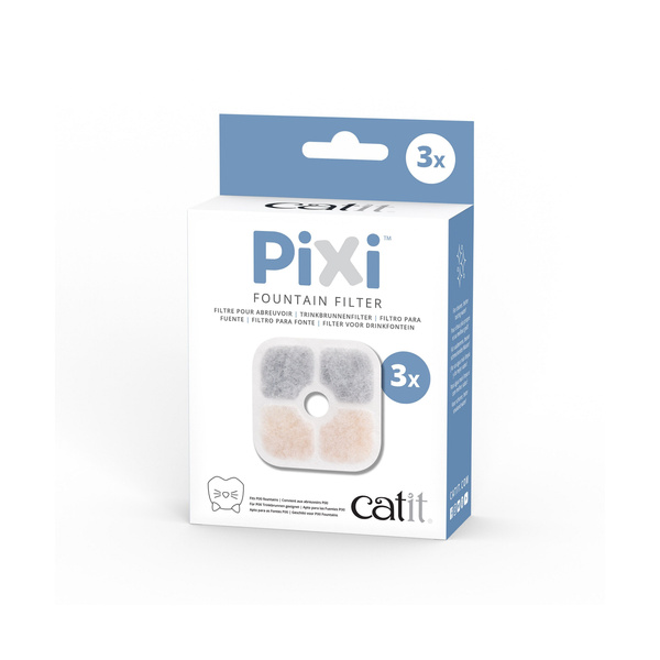 CatIt Pixi Fountain Combo, zestaw poidło Pixi 2,5l + miska, miętowo-zielony, GRATIS opakowanie filtrów CH-7216