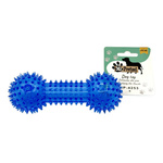 Mr. Pretzel Zabawka hantel gumowy miękki półprzezroczysty dla psa 13cm