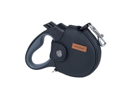 amiplay Smycz automatyczna infini z obudową New York S 3 m 12kg Czarny