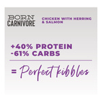 Schesir Born Carnivore karma sucha dla kotów kurczak i śledź 255 g