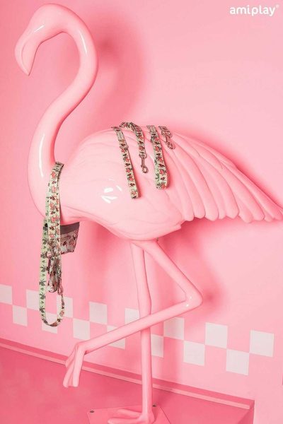 amiplay Smycz BeHappy dla Psa L 150cm Flamingo