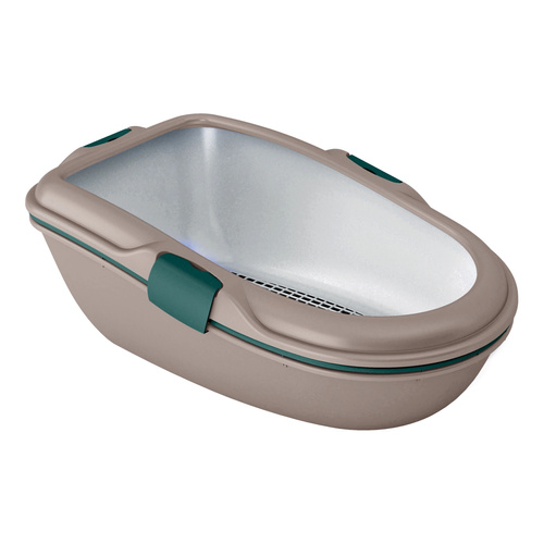 ZOLUX Kuweta dla kota FURBA MAXI z sitkiem 47x69,5x26 cm kol. brąz-zielony