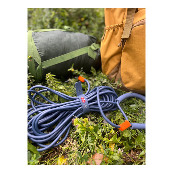 ZOLUX Smycz okrągła dla psa silikonowa BIVOUAK niebieska 15m