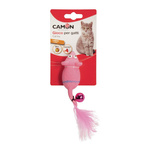 CAMON CAT TOY MYSZ  Z DZWONKIEM I PISZCZAŁKĄ 11cm AG0367