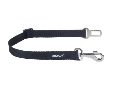 amiplay Smycz Asekuracyjna z wpinką bezpieczeństwa Travel M 35-45x2cm