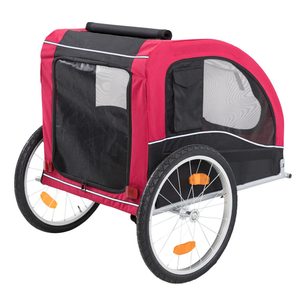 Trixie Przyczepa do roweru 60×57×80 cm czerwono/czarna
