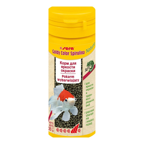Sera Goldy Color Spirulina Nature 50 ml granulat - pokarm dla złotych rybek