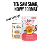 Schesir Soup karma mokra dla kotów zupa łosoś z marchewką 40 g