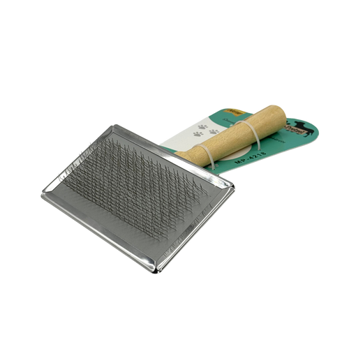 Mr. Pretzel Szczotka z drewnianą rączką dla psa 19x12cm