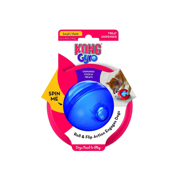 KONG Zabawka dla psa Gyro na Przysmaki 13cm S