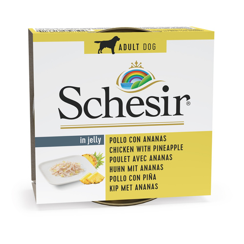 Schesir Karma mokra dla psa kurczak z ananasem w galarecie 150 g